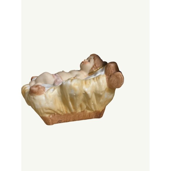 HOMCO Vintage Porcelain Baby Jesus Figurine 5216 Marked Hand-Painted - Picture 9 of 11